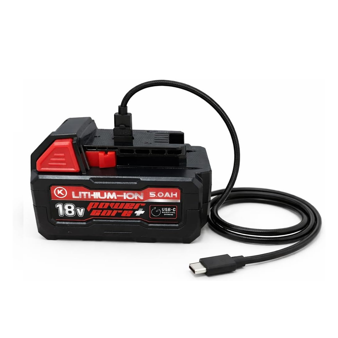 KRONAX M18 18V 5.0Ah Lithium Battery with USB-C